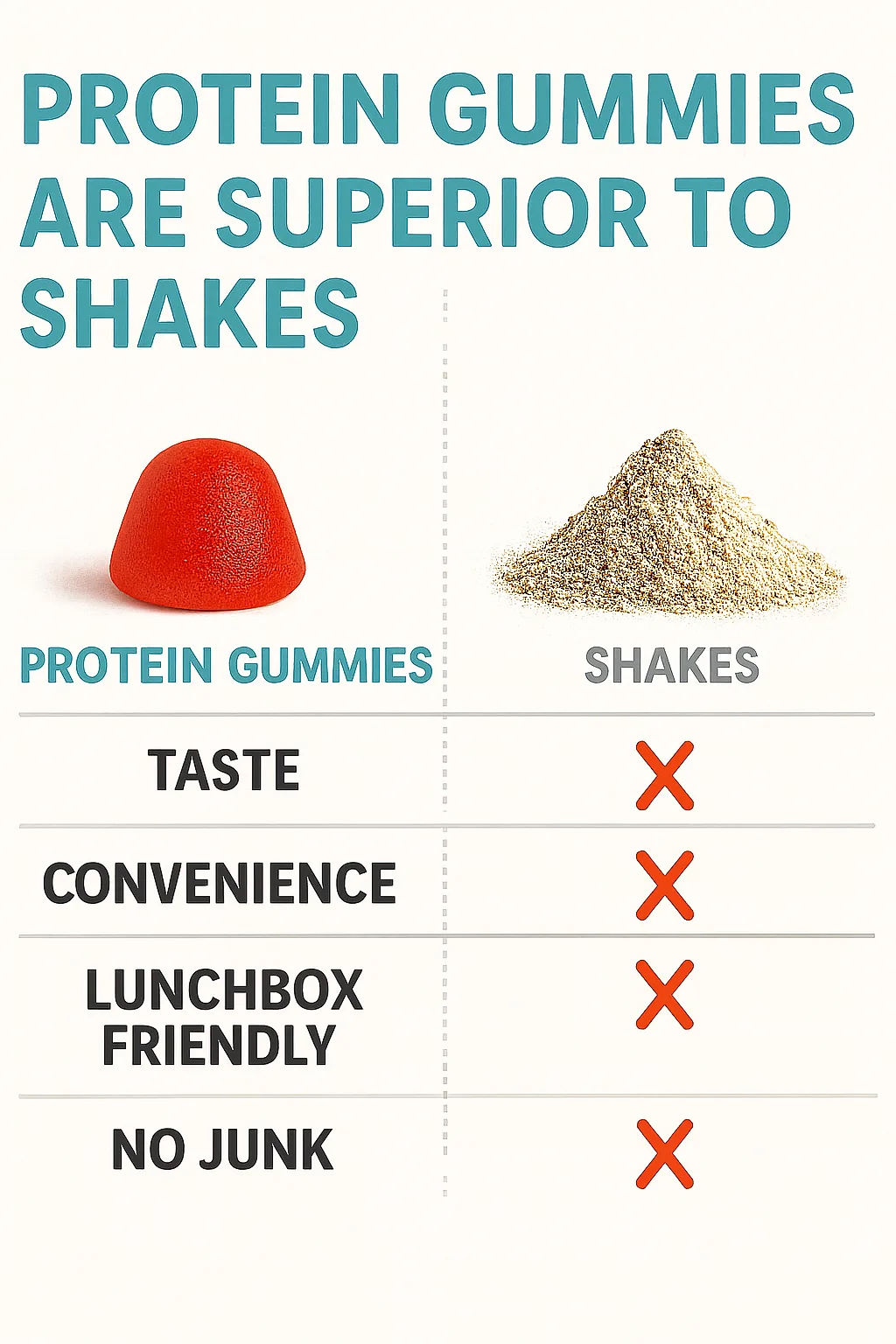 protein gummies comparison to protein powder